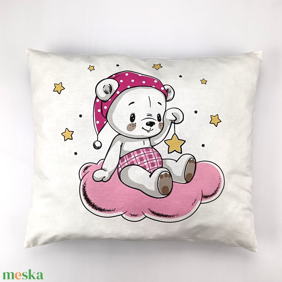 Egyedi 2 részes Ovis ágynemű - maci mintás ovis takaró és töltött párna szett - játék & sport - ovis felszerelés - ovis ágynemű - Meska.hu