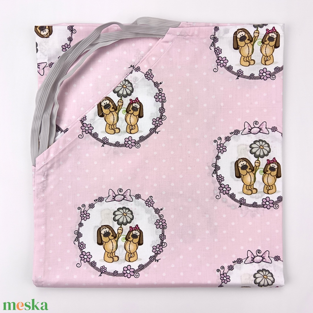 Lepedő óvodai fektetőre -kutya mintás ovis lepedő - játék & sport - ovis felszerelés - ovis lepedő - Meska.hu