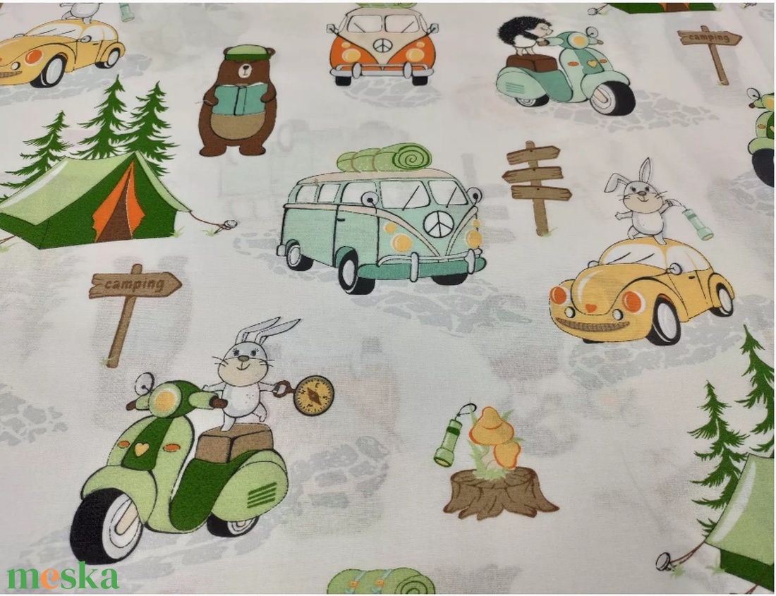  2db Ovis ágynemű garnitúraszett rendőrautó-nyuszis motoros -  mintás ovis takaró és párna szett - játék & sport - ovis felszerelés - ovis ágynemű - Meska.hu