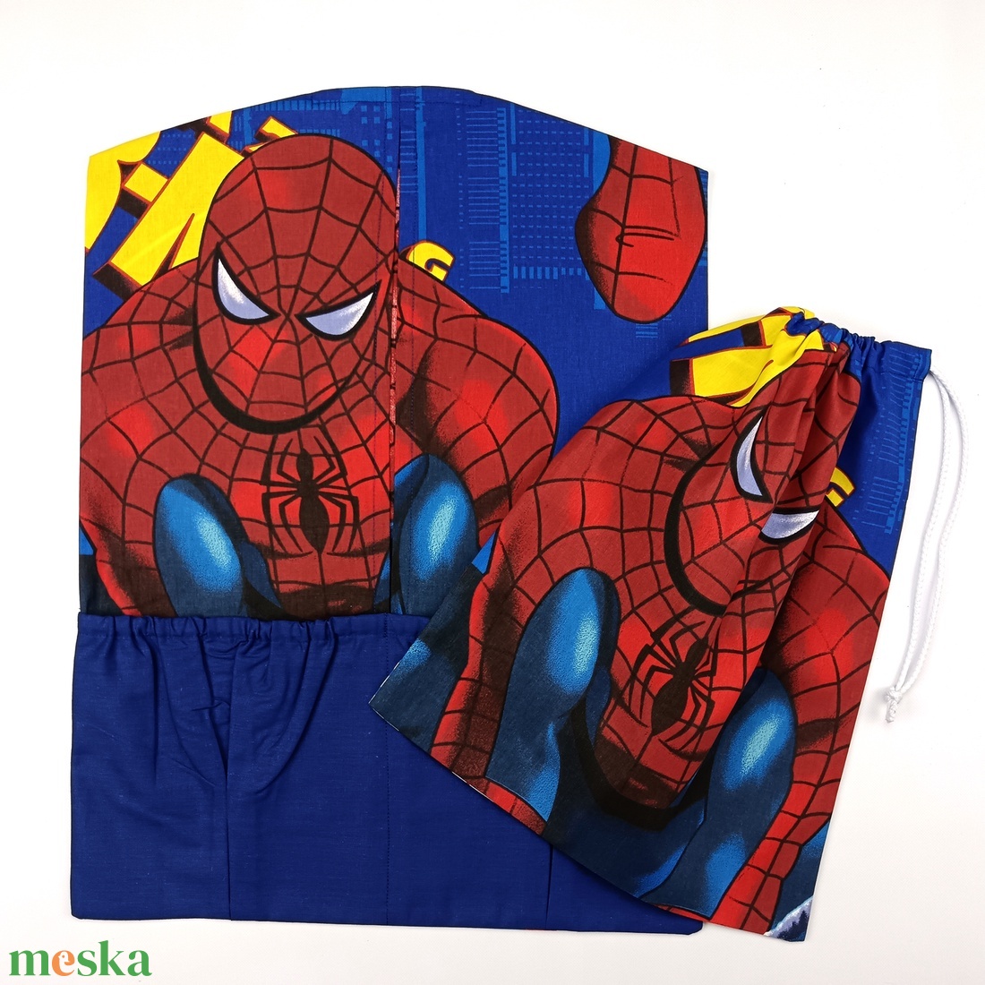 Ovis zsák szett - Pókember mintás  - egyedi ovis zsák -tornazsák - játék & sport - ovis felszerelés - ovis szett - Meska.hu