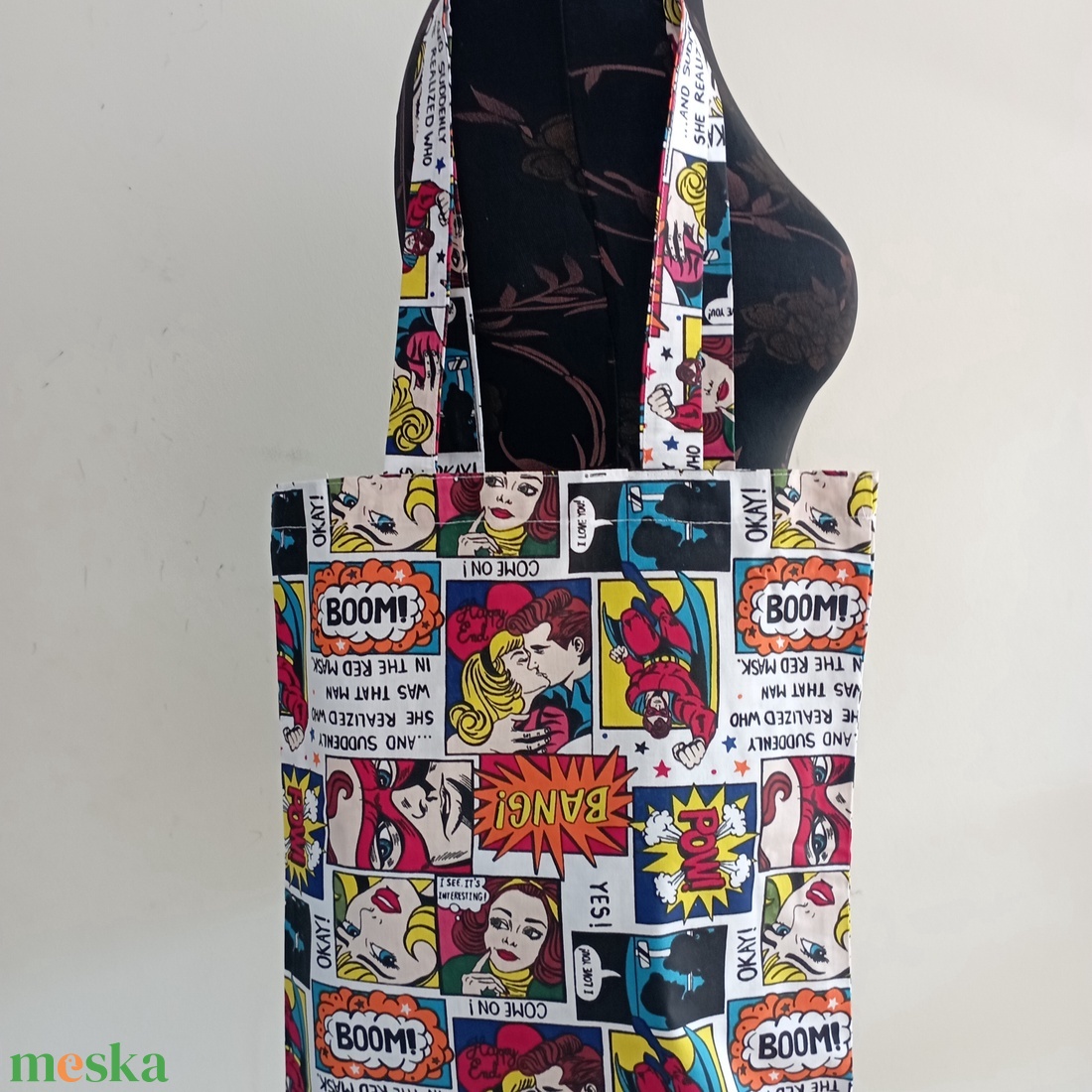 Szatyor - képregény mintás textil táska - egyedi bevásárló szatyor - textil szatyor - mosható szatyor - táska & tok - bevásárlás & shopper táska - shopper, textiltáska, szatyor - Meska.hu Szatyor - képregény mintás textil táska - egyedi bevásárló szatyor - textil szatyor - mosható szatyor - táska & tok - bevásárlás & shopper táska - shopper, textiltáska, szatyor - Meska.hu