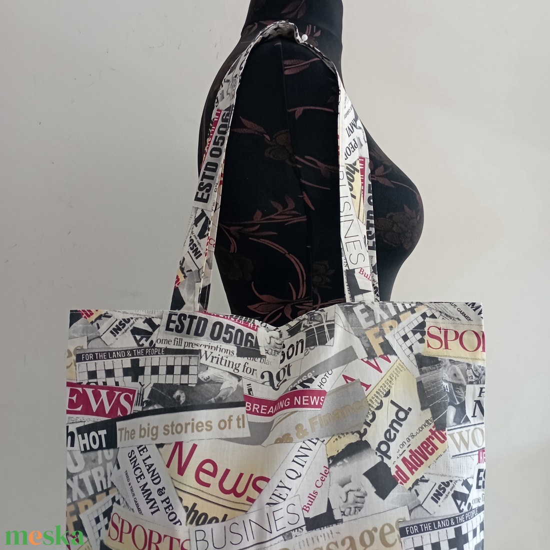 Nagy szatyor - retro ujság mintás textil táska - egyedi bevásárló szatyor - textil szatyor - mosható szatyor - táska & tok - bevásárlás & shopper táska - shopper, textiltáska, szatyor - Meska.hu Nagy szatyor - retro ujság mintás textil táska - egyedi bevásárló szatyor - textil szatyor - mosható szatyor - táska & tok - bevásárlás & shopper táska - shopper, textiltáska, szatyor - Meska.hu
