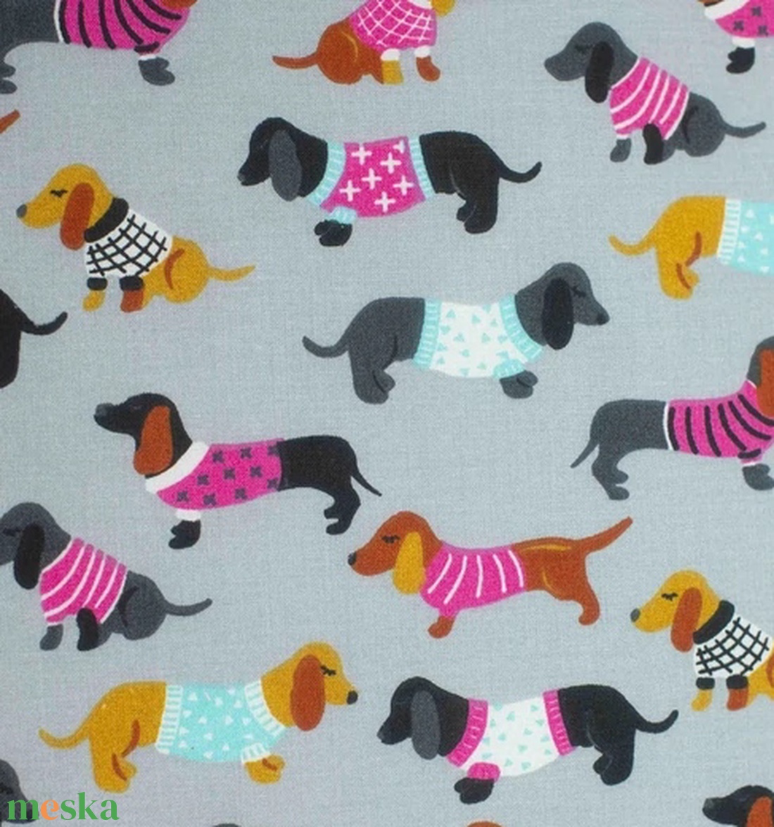 Székpárna - tacskó mintás gyerek székpárna - iskolai - óvodai ülőpárna - otthon & életmód - lakástextil - székpárna, huzat - Meska.hu