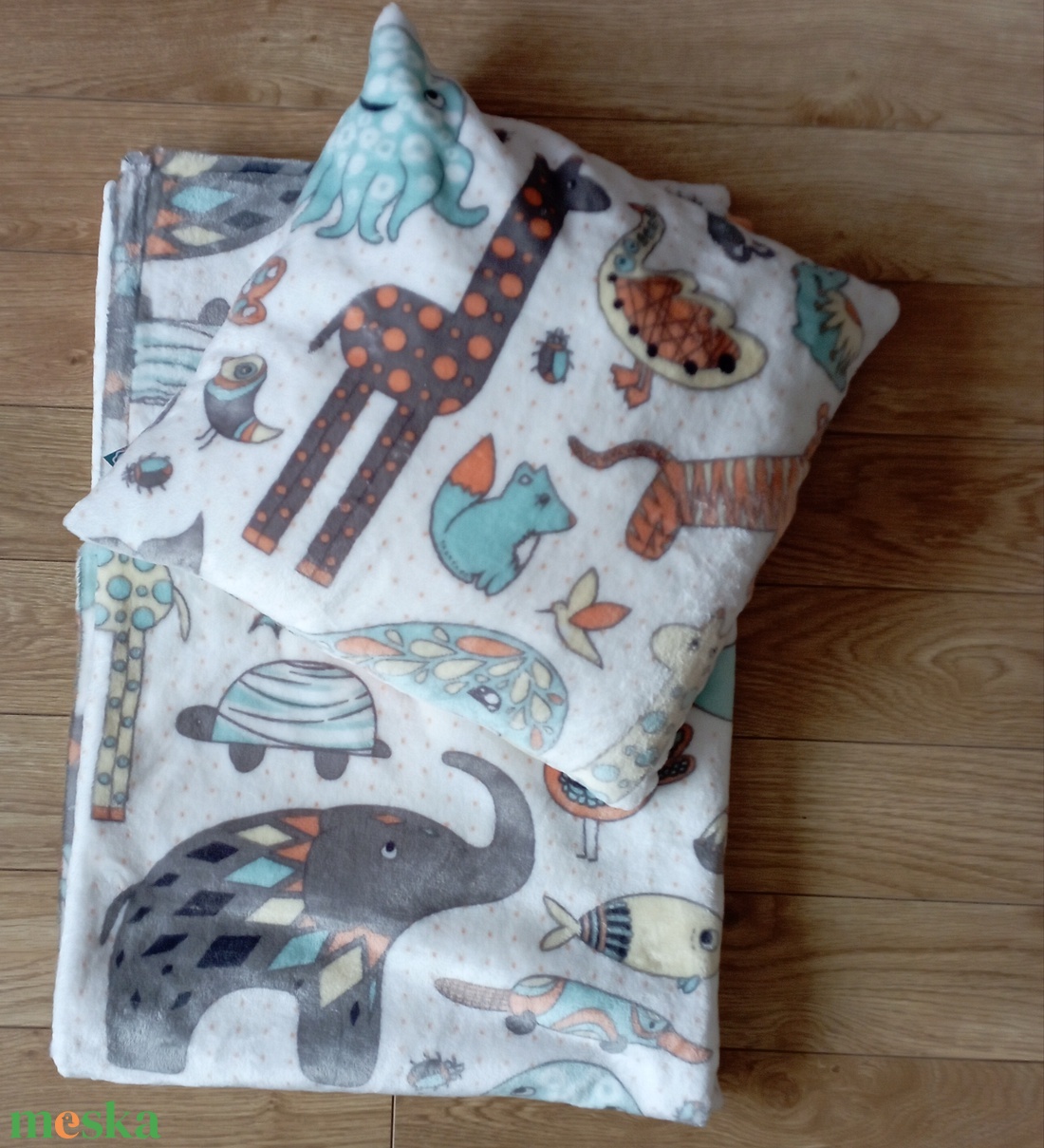 Baby soft sell puha takaró és párna szett - játék & sport - ovis felszerelés - ovis ágynemű - Meska.hu