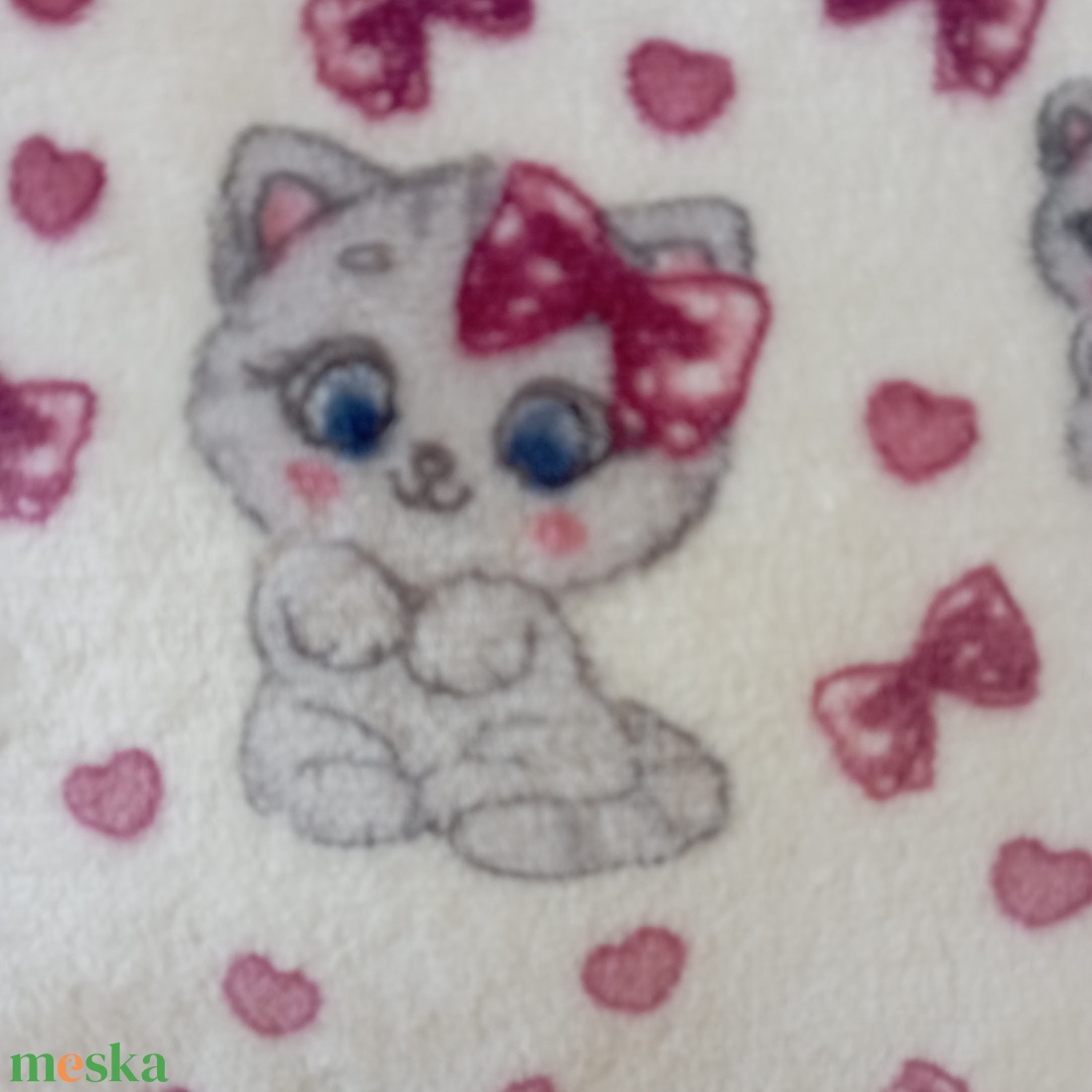 Babysoft puha kispárna cica mintás - játék & sport - ovis felszerelés - ovis ágynemű - Meska.hu