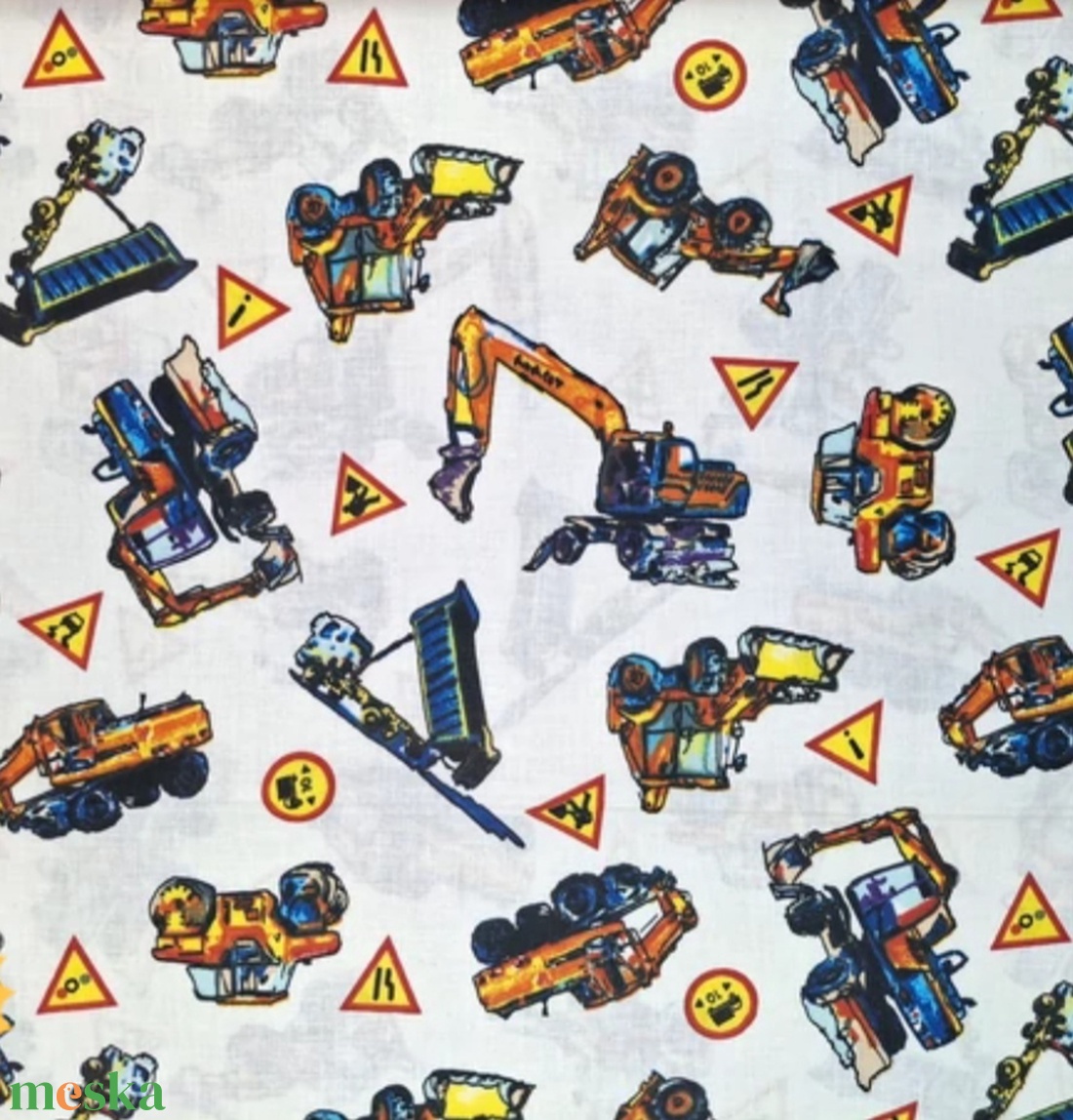 Ovis ágynemű - munkagép mintás ovis takaro és párna szett - játék & sport - ovis felszerelés - ovis ágynemű - Meska.hu