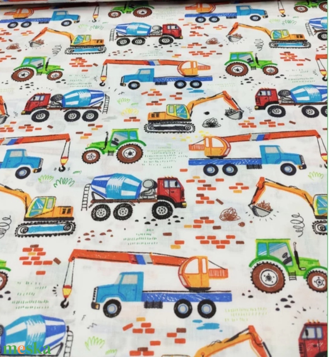 Ovis ágynemű - munkagép mintás ovis takaro és párna szett - játék & sport - ovis felszerelés - ovis ágynemű - Meska.hu