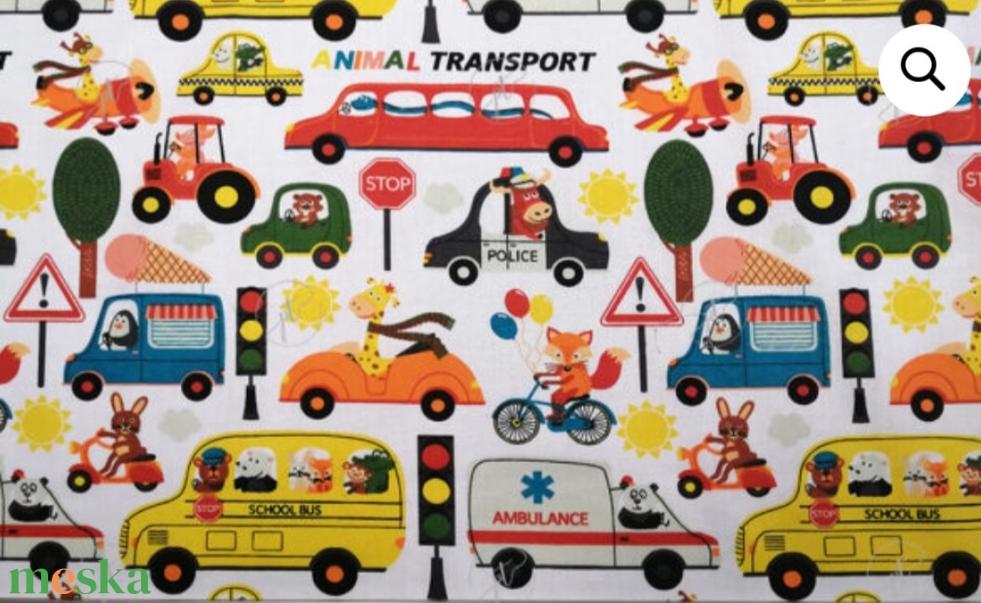 Ovis ágynemű - színesjárművek állatos  mintás ovis takaro és párna szett - játék & sport - ovis felszerelés - ovis ágynemű - Meska.hu