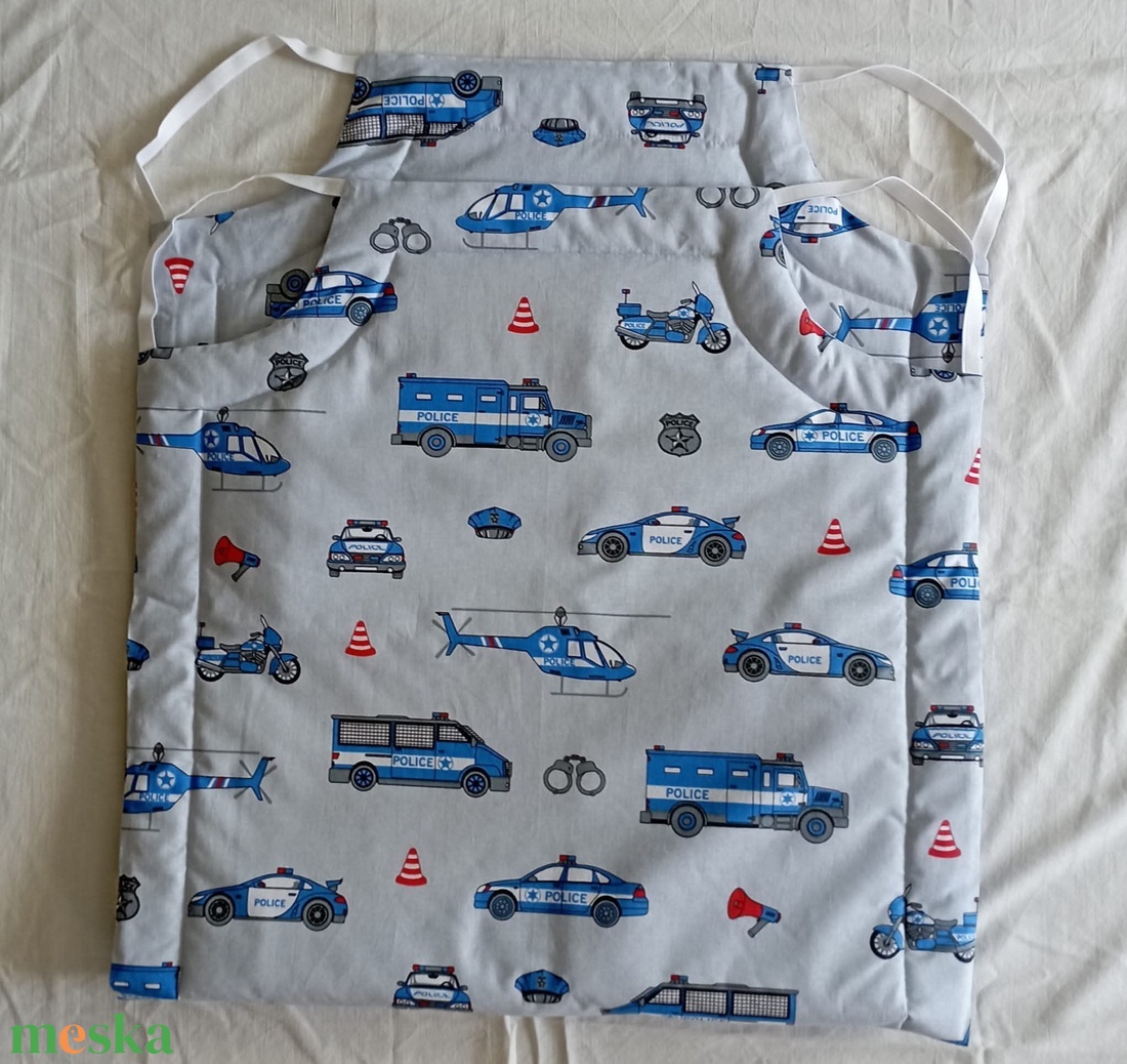 Ovis ágynemű - rendőrautó mintás ovis takaro és párna szett - játék & sport - ovis felszerelés - ovis ágynemű - Meska.hu