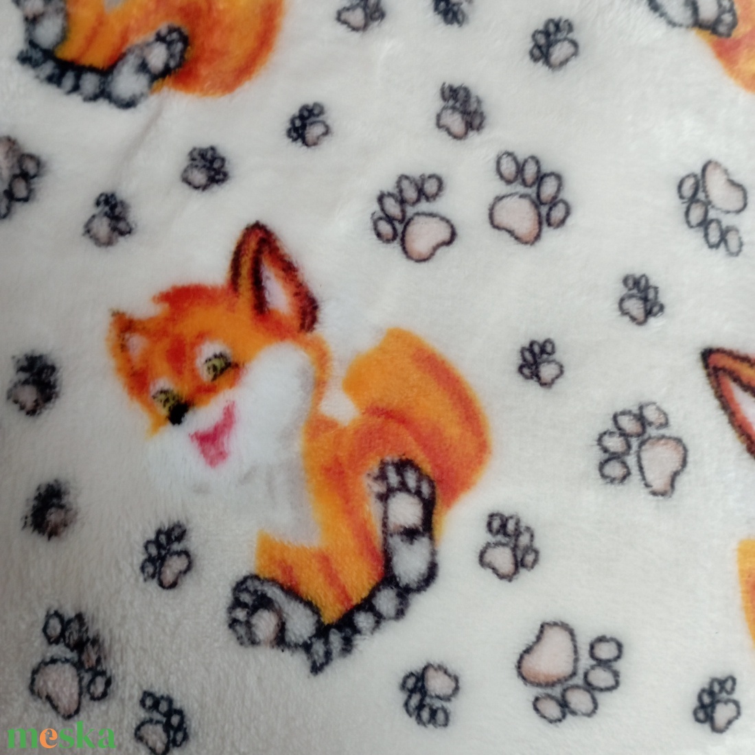 Gyerek kisp�rna róka mint�s - játék & sport - ovis felszerelés - ovis párna, kispárna - Meska.hu