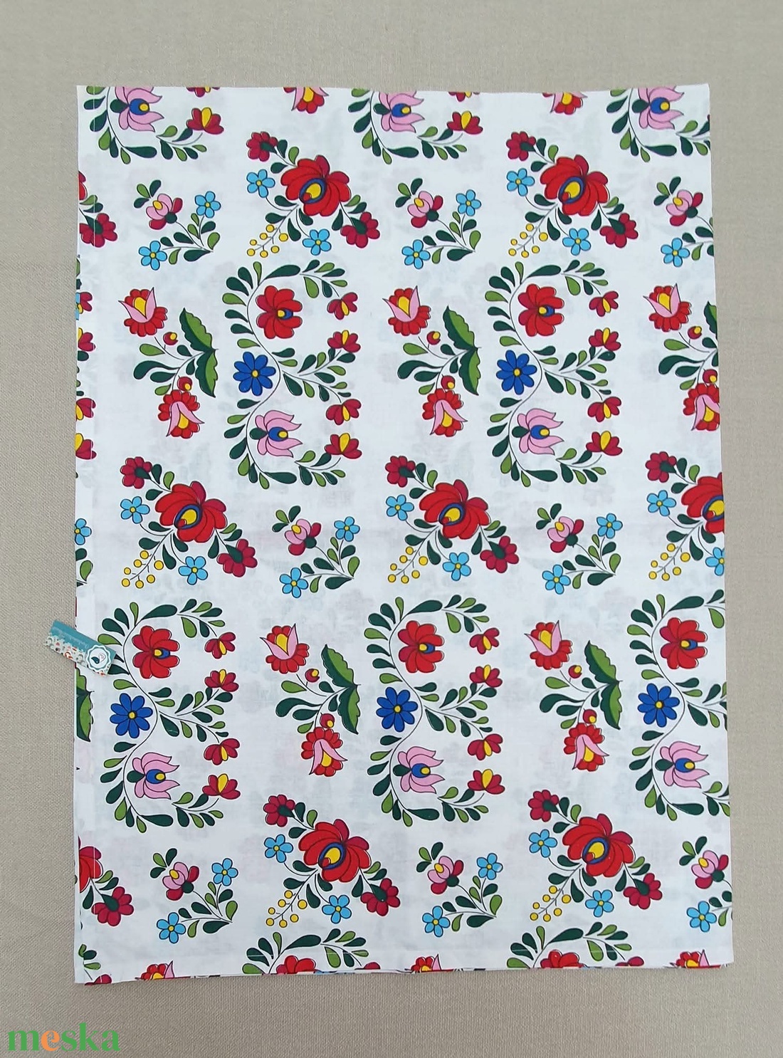 Asztalterítő kalocsai mintás - otthon & életmód - lakástextil - abrosz, terítő - asztalközép terítő - Meska.hu