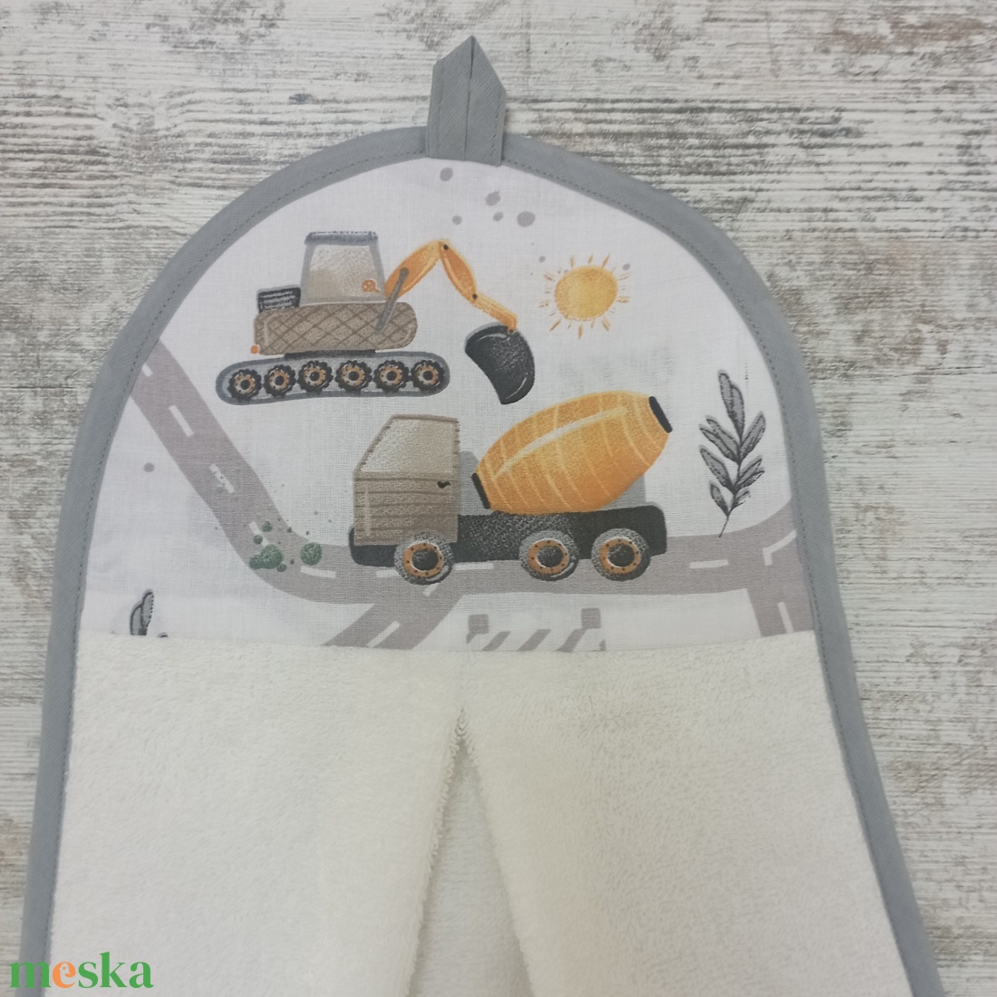 Ovis törölköző munkagép mintás - játék & sport - ovis felszerelés - egyéb ovis kiegészítő - Meska.hu