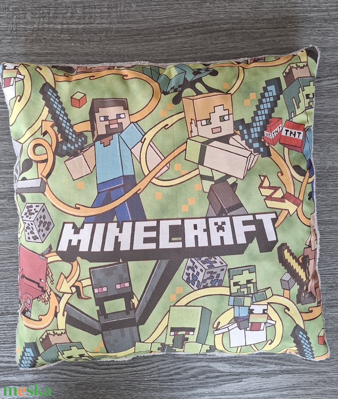 Gyerek kisp�rna Minecraft mint�s - játék & sport - ovis felszerelés - ovis párna, kispárna - Meska.hu