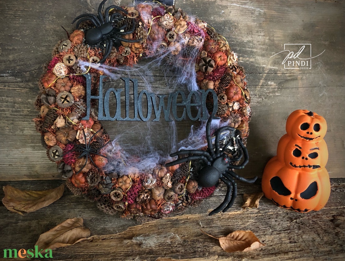 Halloween kopogtató - otthon & életmód - dekoráció - ajtó- és ablak dekoráció - ajtódísz & kopogtató - Meska.hu