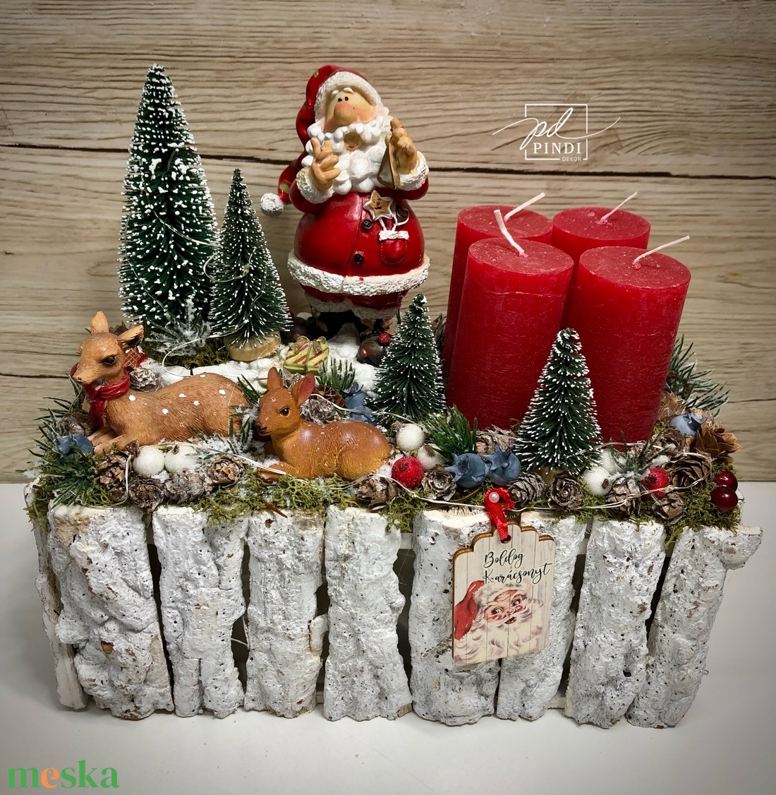 Mikulásos adventi aaztaldísz - karácsony - adventi díszek - adventi koszorú - Meska.hu Mikulásos adventi aaztaldísz - karácsony - adventi díszek - adventi koszorú - Meska.hu