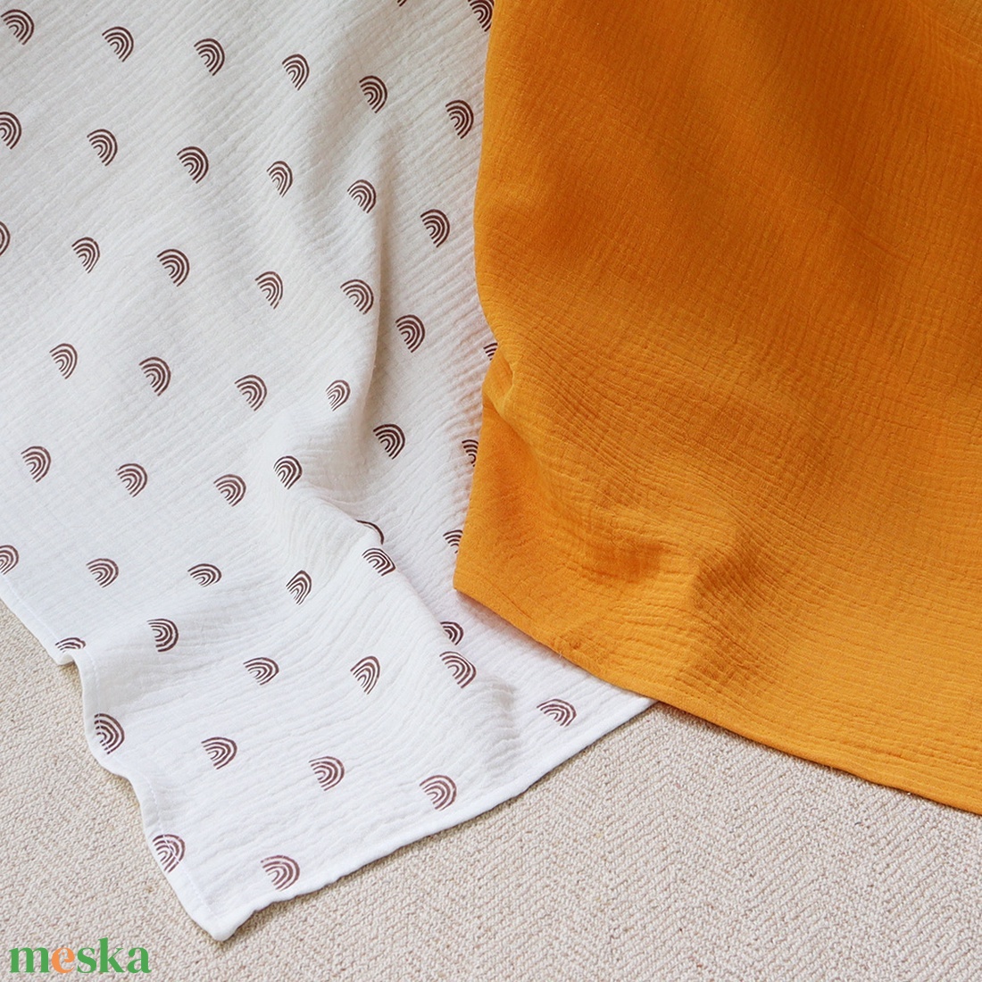 Yellow - Rainbow babakendő csomag (2db) - baba - mama - baba ágynemű - babatakaró, gyerek pléd - Meska.hu