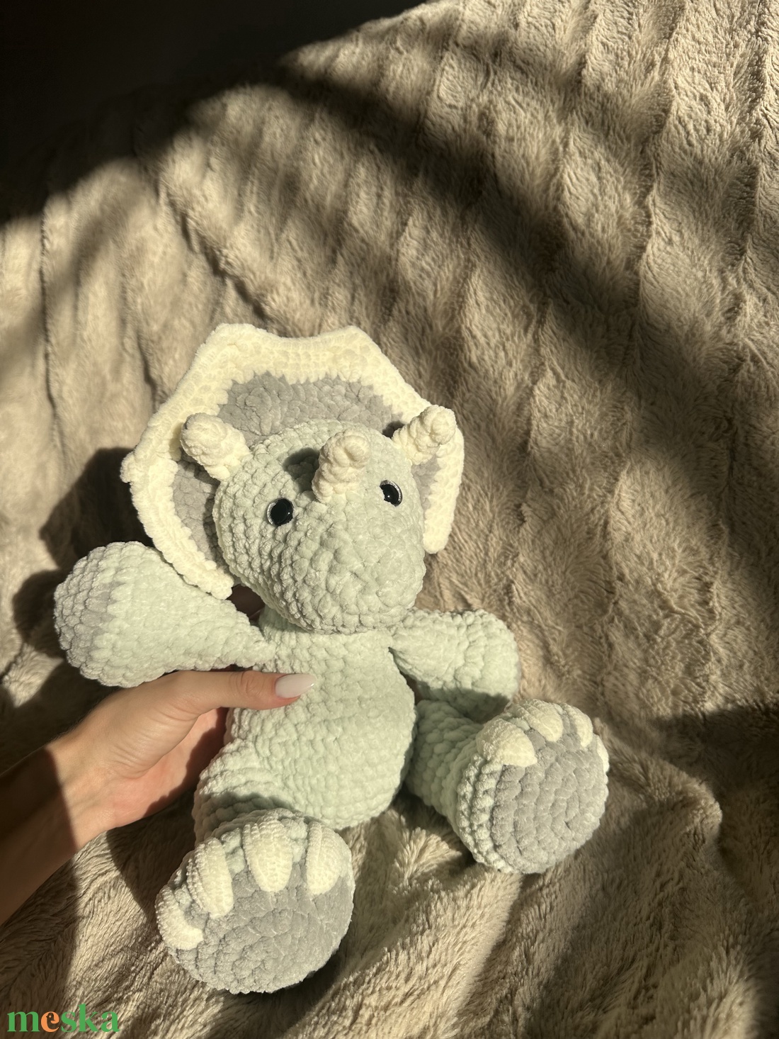 Horgolt dinó plüss - játék & sport - plüssállat & játékfigura - plüss dínók - Meska.hu