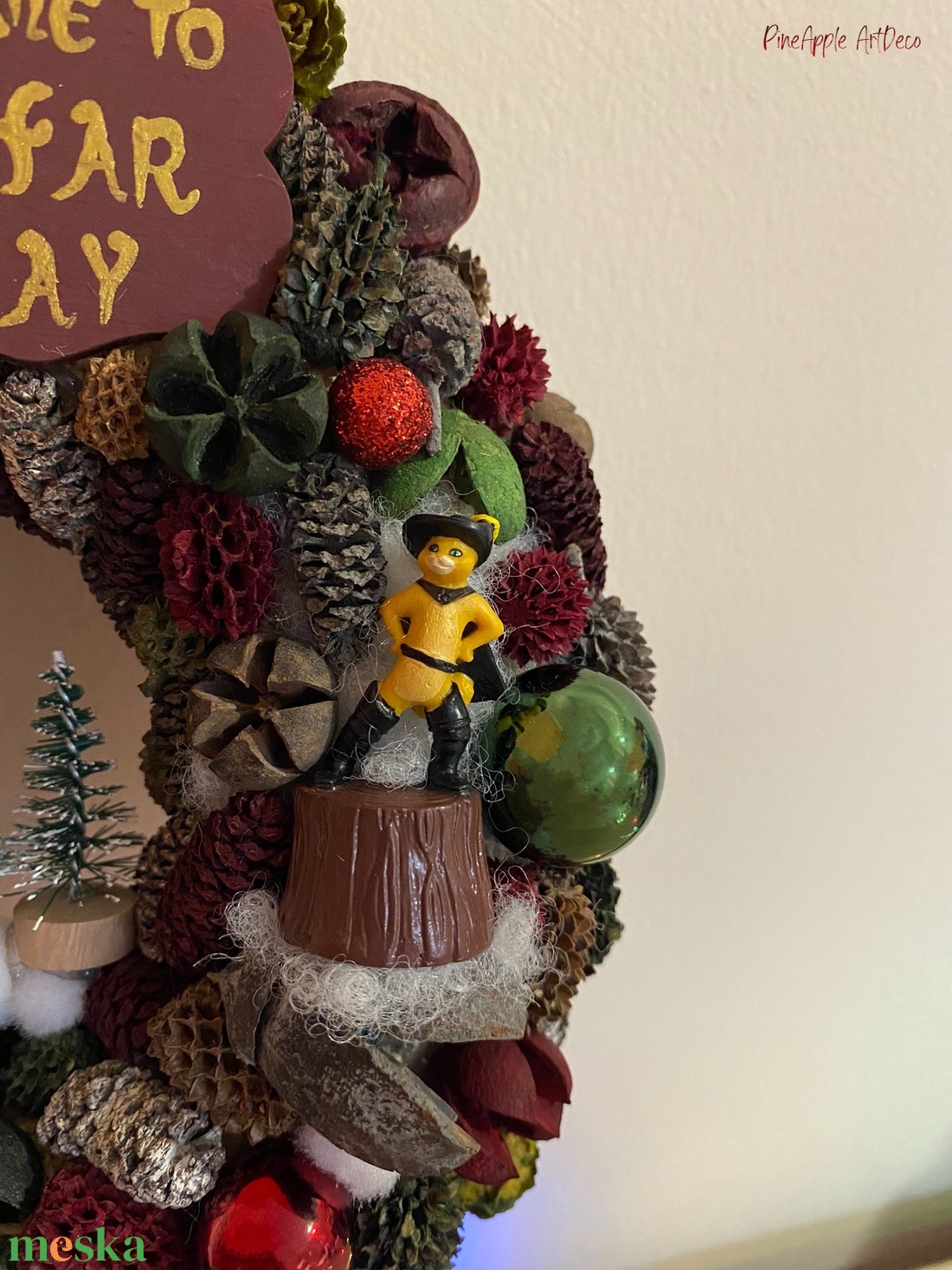 Karácsonyi ajtódísz kopogtató Shrek csizmás kandúr -os - karácsony - karácsonyi lakásdekoráció - karácsonyi ajtódíszek - Meska.hu Karácsonyi ajtódísz kopogtató Shrek csizmás kandúr -os - karácsony - karácsonyi lakásdekoráció - karácsonyi ajtódíszek - Meska.hu