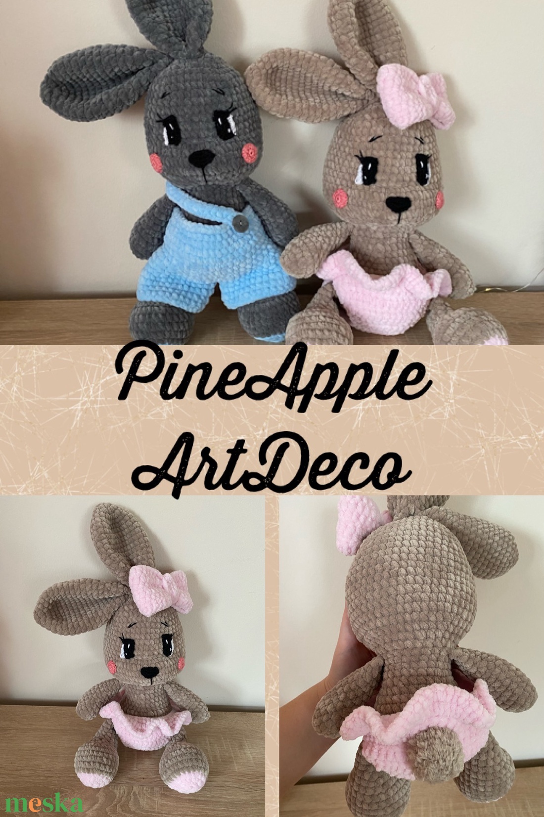 Horgolt öltöztethető kisfiú nyuszi amigurumi - játék & sport - plüssállat & játékfigura - nyuszi - Meska.hu Horgolt öltöztethető kisfiú nyuszi amigurumi - játék & sport - plüssállat & játékfigura - nyuszi - Meska.hu