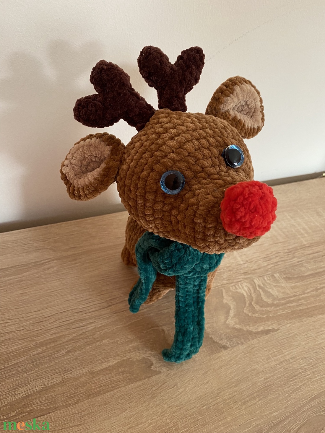 Horgolt csillogó szemű Rudolf a rénszarvas amigurumi (Messza) - karácsony - karácsonyi lakásdekoráció - karácsonyi manók, figurák - Meska.hu Horgolt csillogó szemű Rudolf a rénszarvas amigurumi (Messza) - karácsony - karácsonyi lakásdekoráció - karácsonyi manók, figurák - Meska.hu