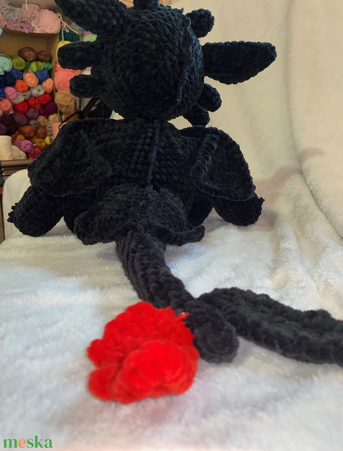 Horgolt Fogatlan Toothless sárkány amigurumi (Messza) - játék & sport - plüssállat & játékfigura - plüss sárkány - Meska.hu Horgolt Fogatlan Toothless sárkány amigurumi (Messza) - játék & sport - plüssállat & játékfigura - plüss sárkány - Meska.hu