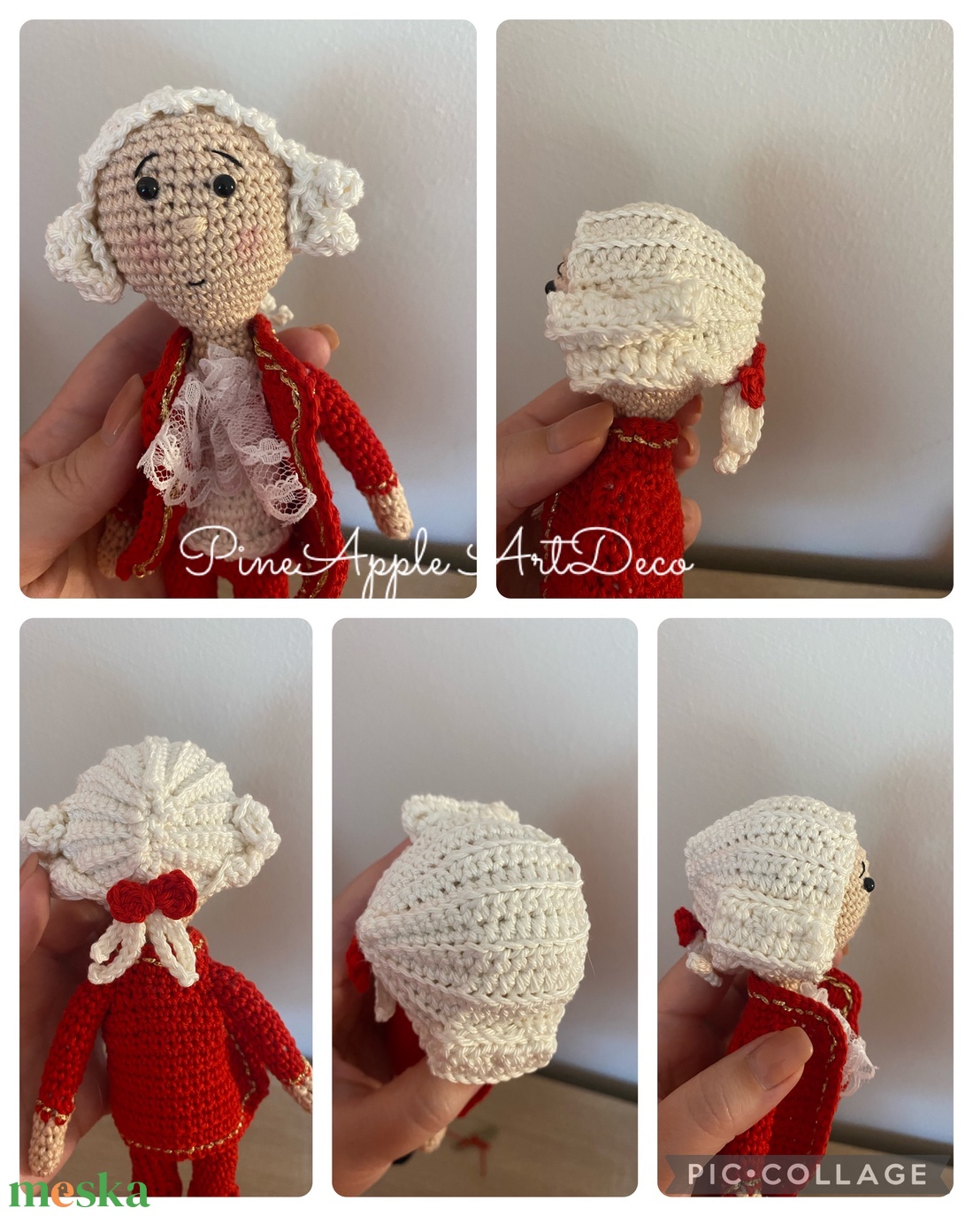 Horgolt Mozart baba amigurumi - játék & sport - baba & babaház - baba - Meska.hu Horgolt Mozart baba amigurumi - játék & sport - baba & babaház - baba - Meska.hu