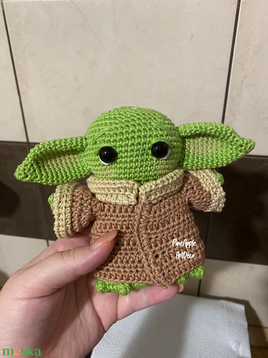 Horgolt amigurumi Baby Yoda Grogu (Messza) - játék & sport - plüssállat & játékfigura - más figura - Meska.hu Horgolt amigurumi Baby Yoda Grogu (Messza) - játék & sport - plüssállat & játékfigura - más figura - Meska.hu