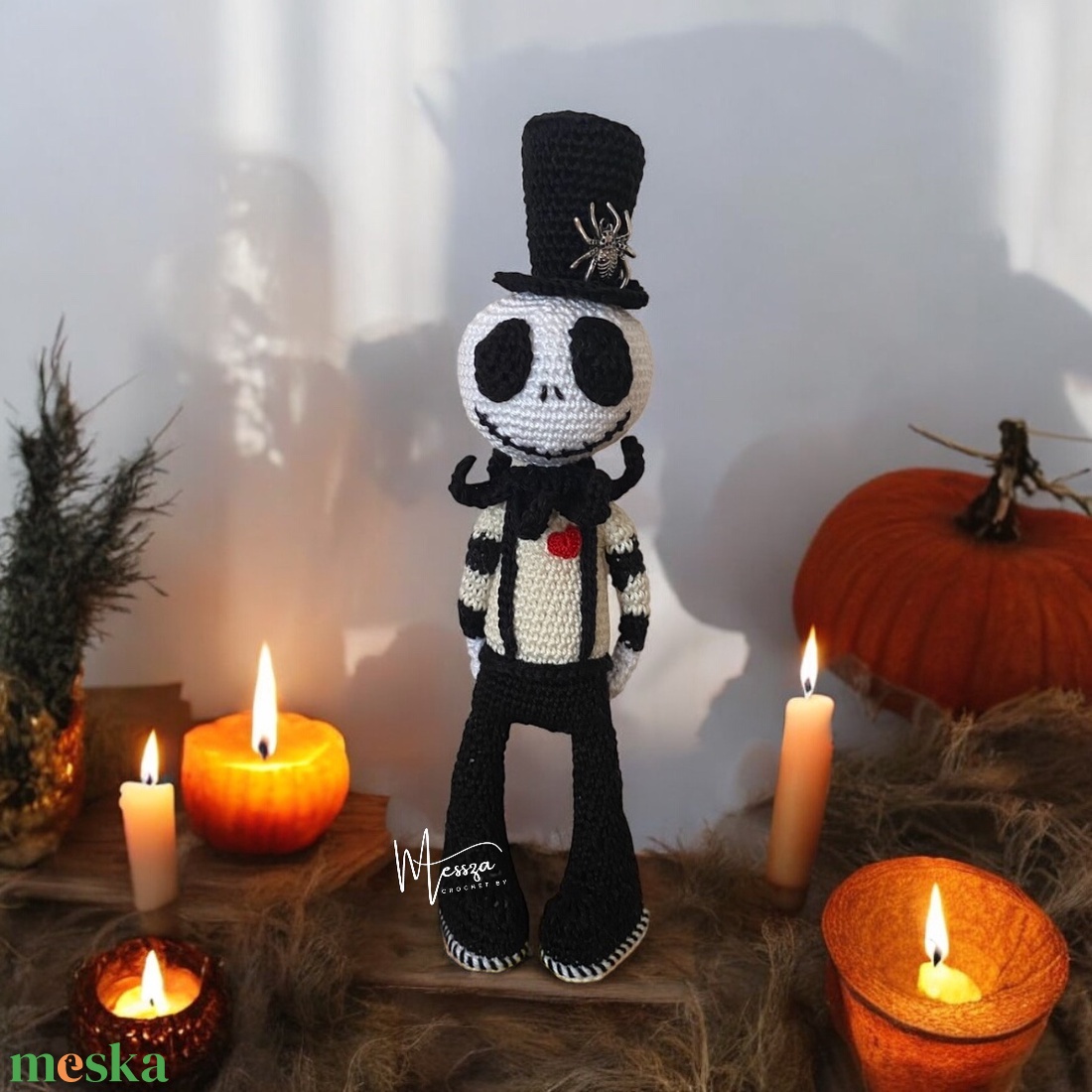 Horgolt gót stílusú Jack Skellington Halloween figura , amigurumi (Messza) - otthon & életmód - dekoráció - halloween - halloweeni figurák - Meska.hu Horgolt gót stílusú Jack Skellington Halloween figura , amigurumi (Messza) - otthon & életmód - dekoráció - halloween - halloweeni figurák - Meska.hu