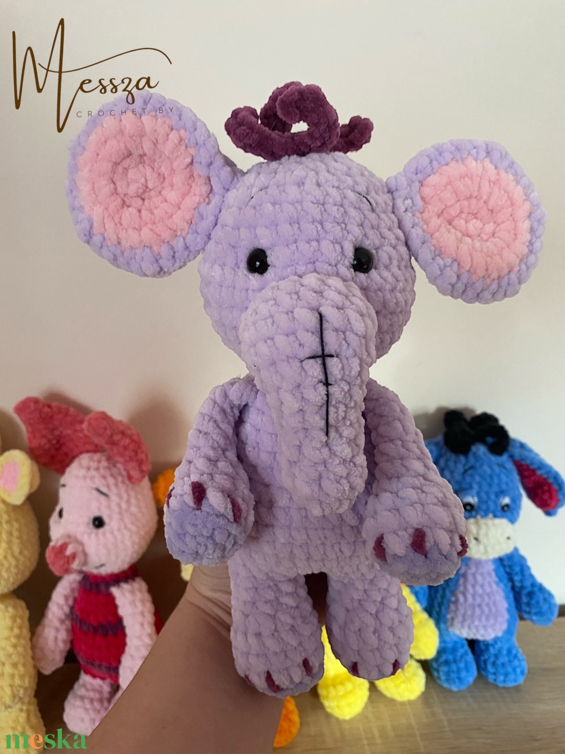 Horgolt Zelefánt a Micimackóból amigurumi (Messza) - játék & sport - plüssállat & játékfigura - elefánt - Meska.hu Horgolt Zelefánt a Micimackóból amigurumi (Messza) - játék & sport - plüssállat & játékfigura - elefánt - Meska.hu