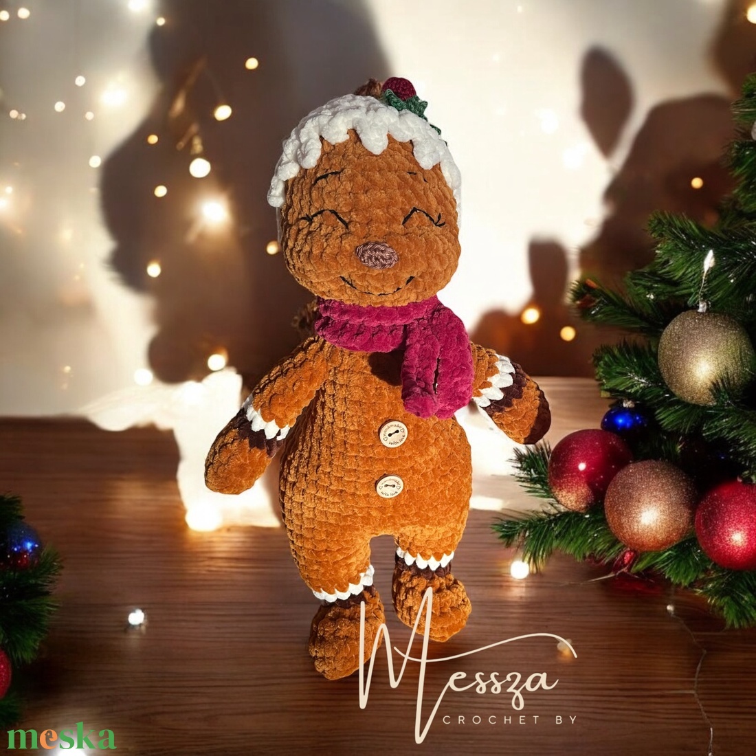 Horgolt cuki lány Mézi Mézeskalács , amigurumi (Messza) - karácsony - karácsonyi lakásdekoráció - karácsonyi manók, figurák - Meska.hu Horgolt cuki lány Mézi Mézeskalács , amigurumi (Messza) - karácsony - karácsonyi lakásdekoráció - karácsonyi manók, figurák - Meska.hu