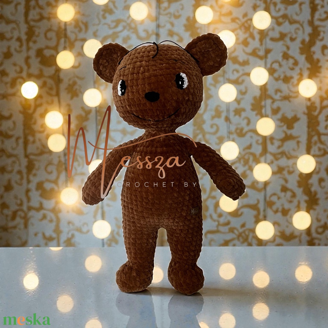Horgolt Boribon maci hajjal ,  amigurumi (Messza) - játék & sport - plüssállat & játékfigura - maci - Meska.hu