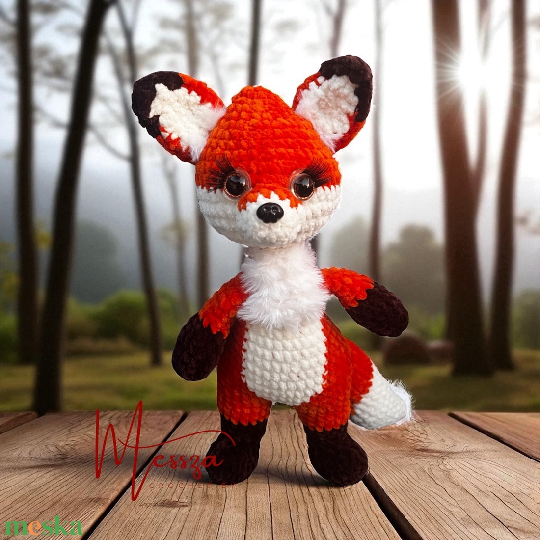 Róka amigurumi (Messza) - játék & sport - plüssállat & játékfigura - róka - Meska.hu