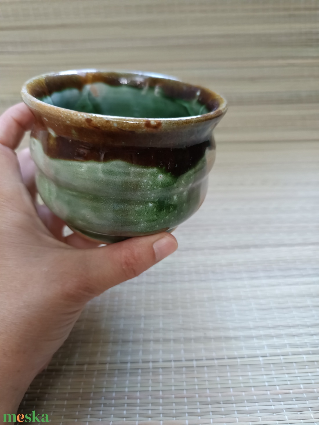 Korongozott csésze, matcha tál - otthon & életmód - konyhafelszerelés, tálalás - tálalás - bögre & csésze - Meska.hu