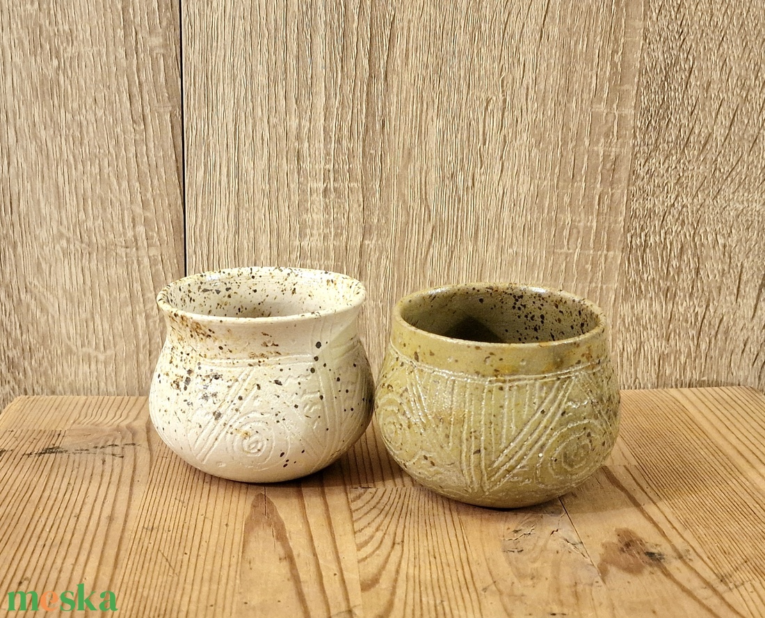 Korongozott viking mintás kerámia csésze - otthon & életmód - konyhafelszerelés, tálalás - tálalás - bögre & csésze - Meska.hu