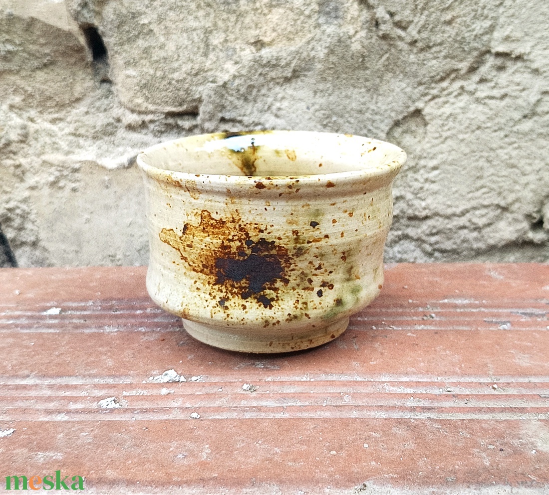 Korongozott kerámia csésze - otthon & életmód - konyhafelszerelés, tálalás - tálalás - bögre & csésze - Meska.hu