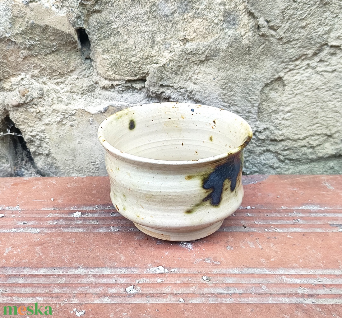 Korongozott kerámia csésze - otthon & életmód - konyhafelszerelés, tálalás - tálalás - bögre & csésze - Meska.hu