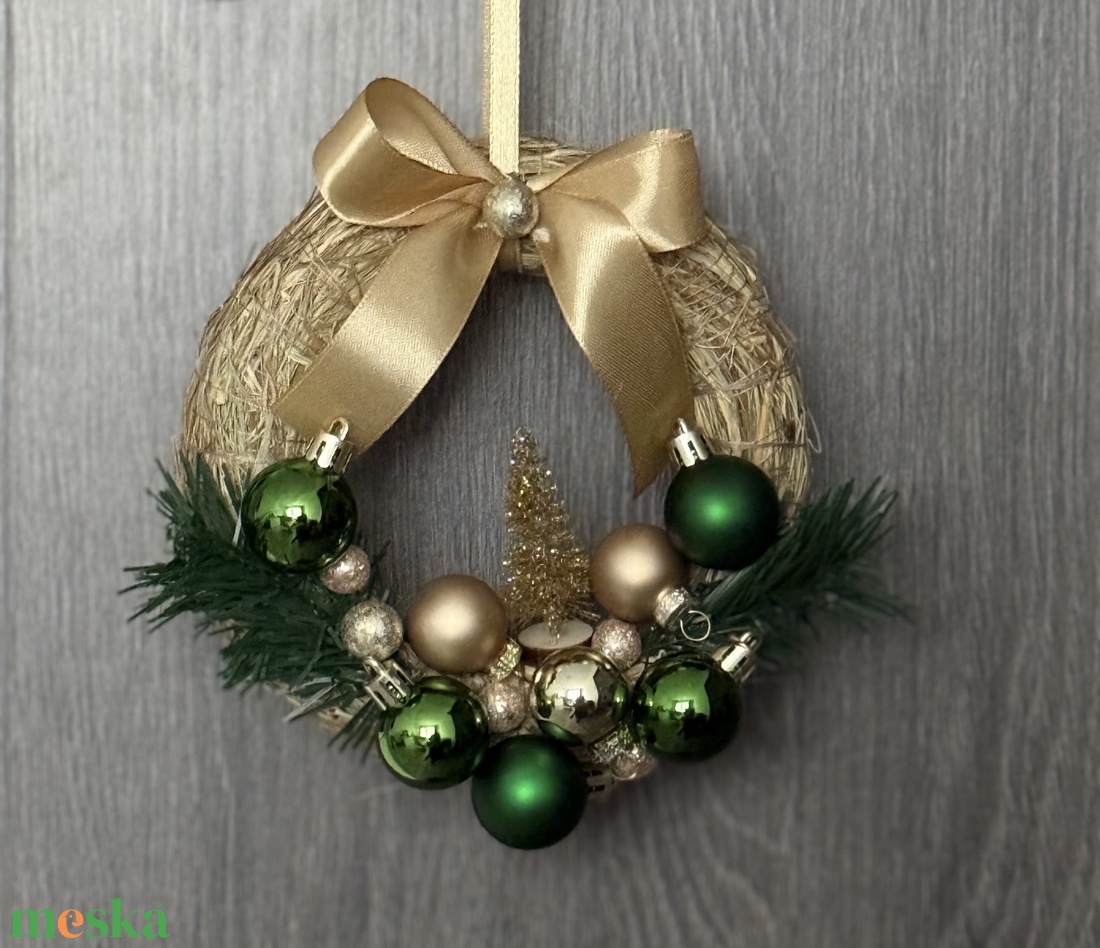 Karácsonyi ajtódísz - karácsony - karácsonyi lakásdekoráció - karácsonyi ajtódíszek - Meska.hu