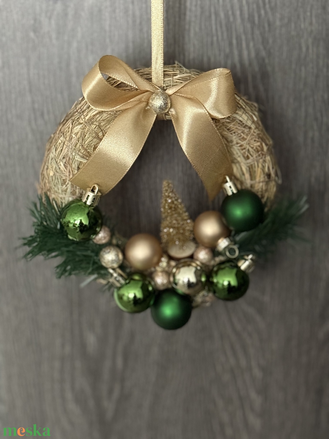 Karácsonyi ajtódísz - karácsony - karácsonyi lakásdekoráció - karácsonyi ajtódíszek - Meska.hu