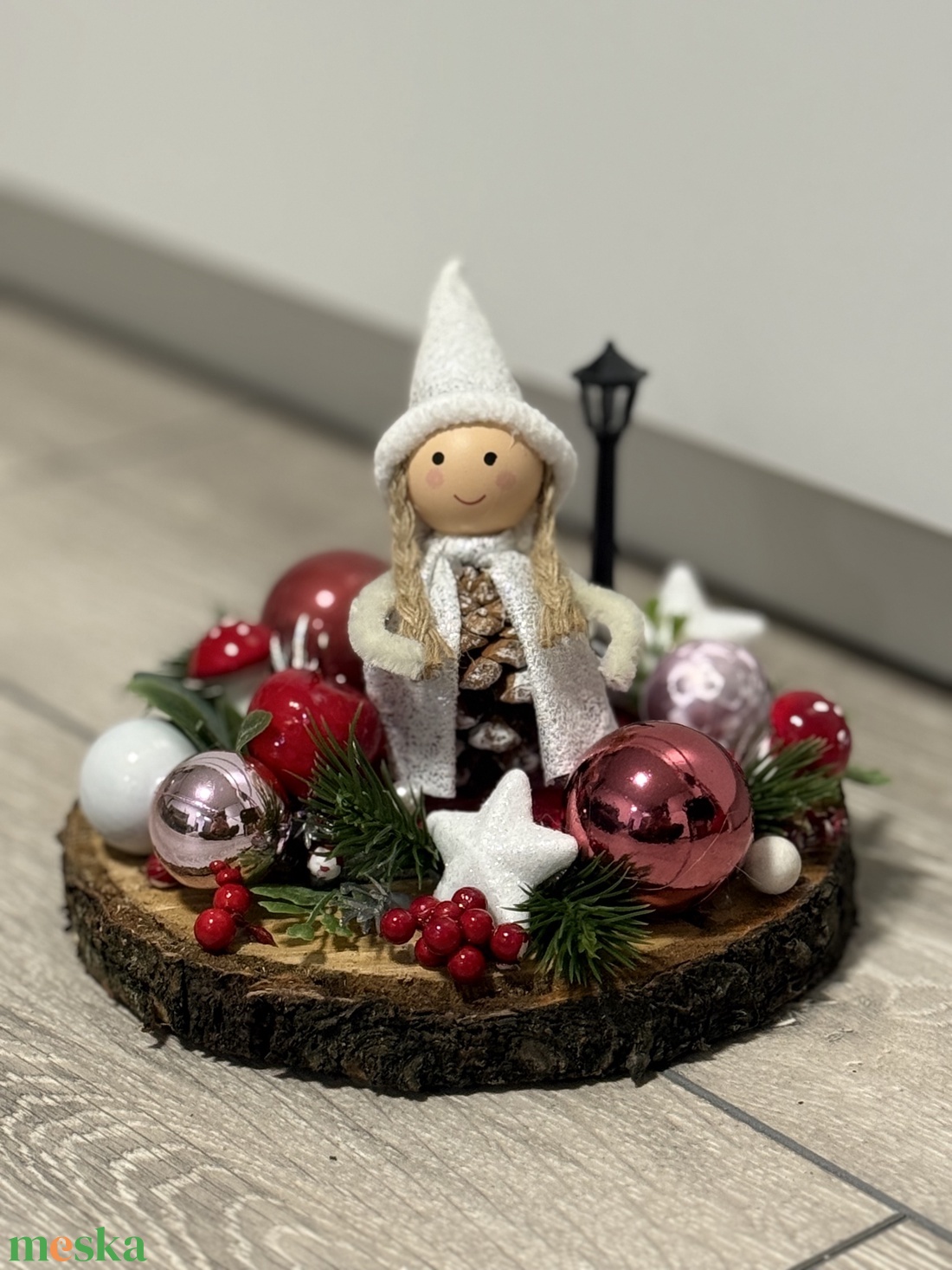 Karácsonyi asztaldísz - karácsony - adventi díszek - adventi asztaldísz - Meska.hu