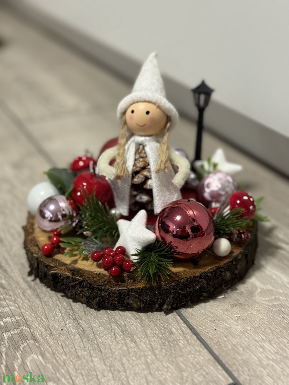 Karácsonyi asztaldísz - karácsony - adventi díszek - adventi asztaldísz - Meska.hu