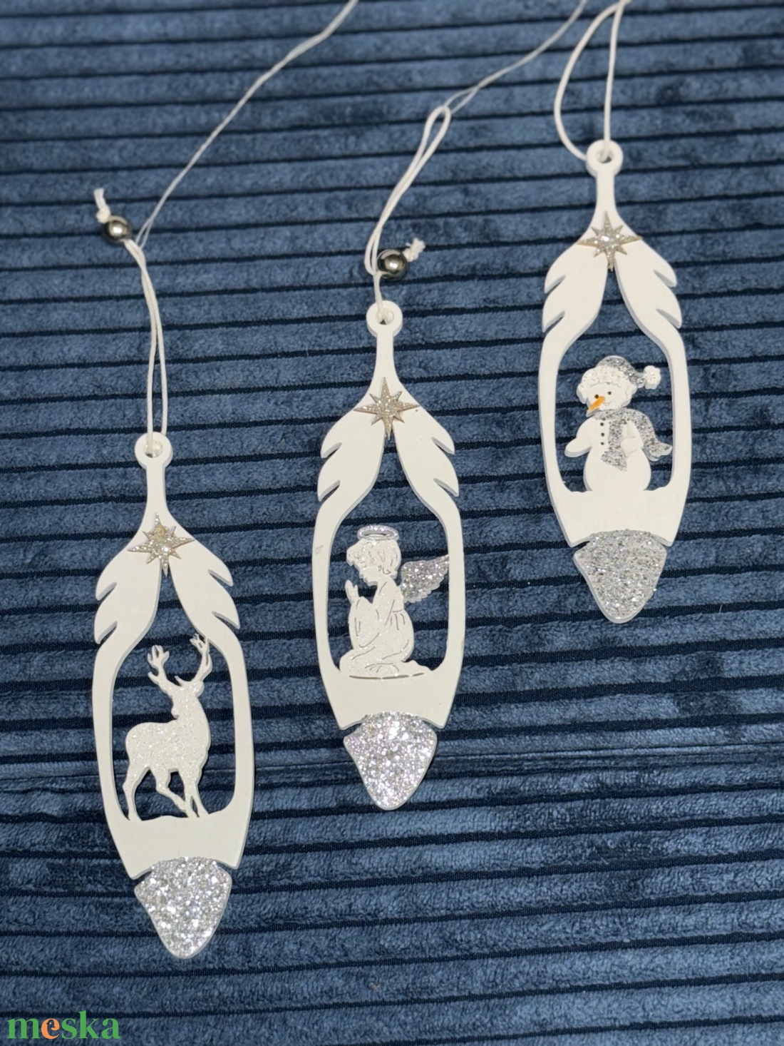 Karácsonyi akasztható fa dekoráció - karácsony - adventi díszek - adventi ablakdekoráció - Meska.hu