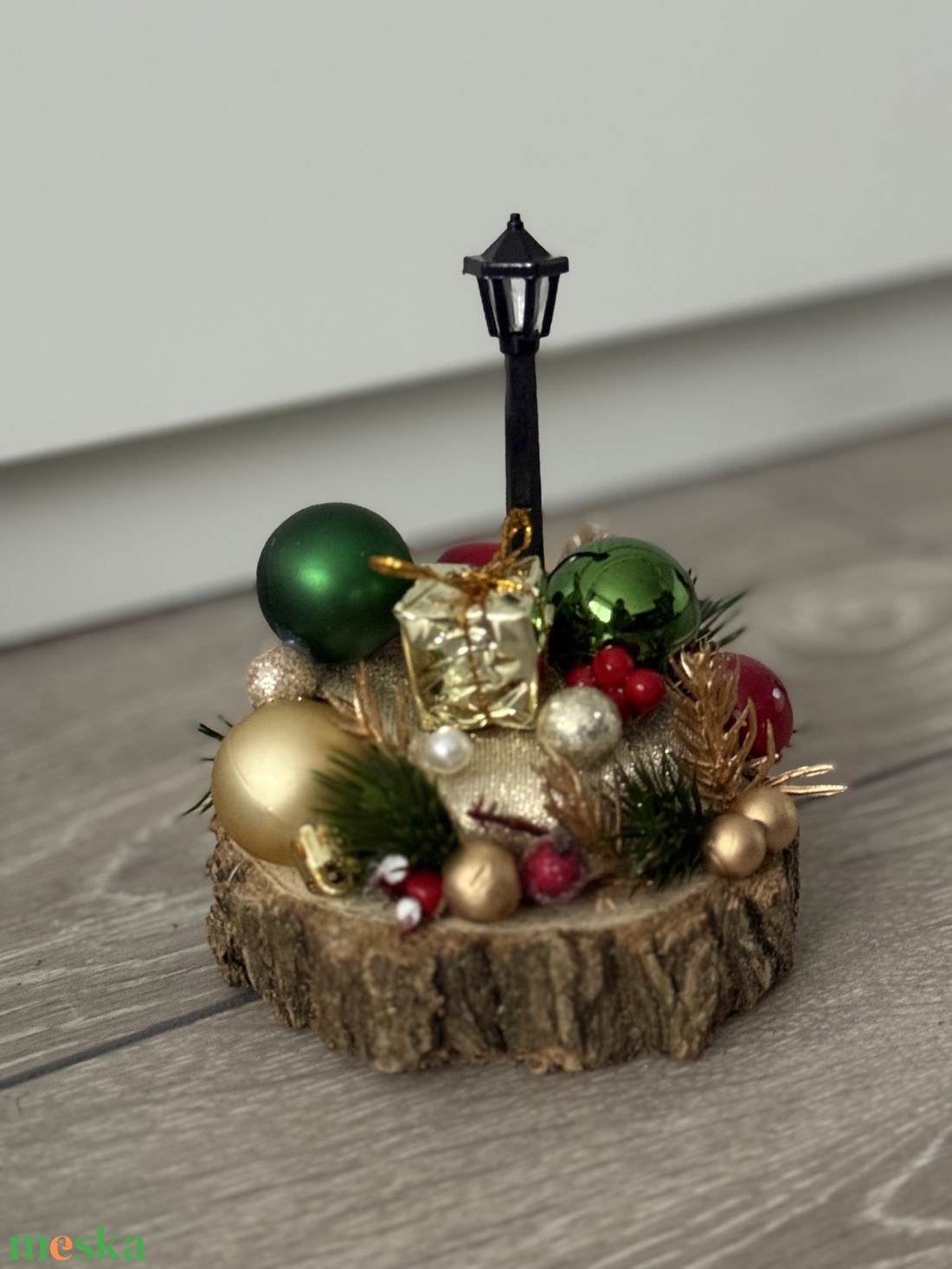 Asztaldísz - karácsony - karácsonyi lakásdekoráció - ünnepi asztaldekoráció - Meska.hu