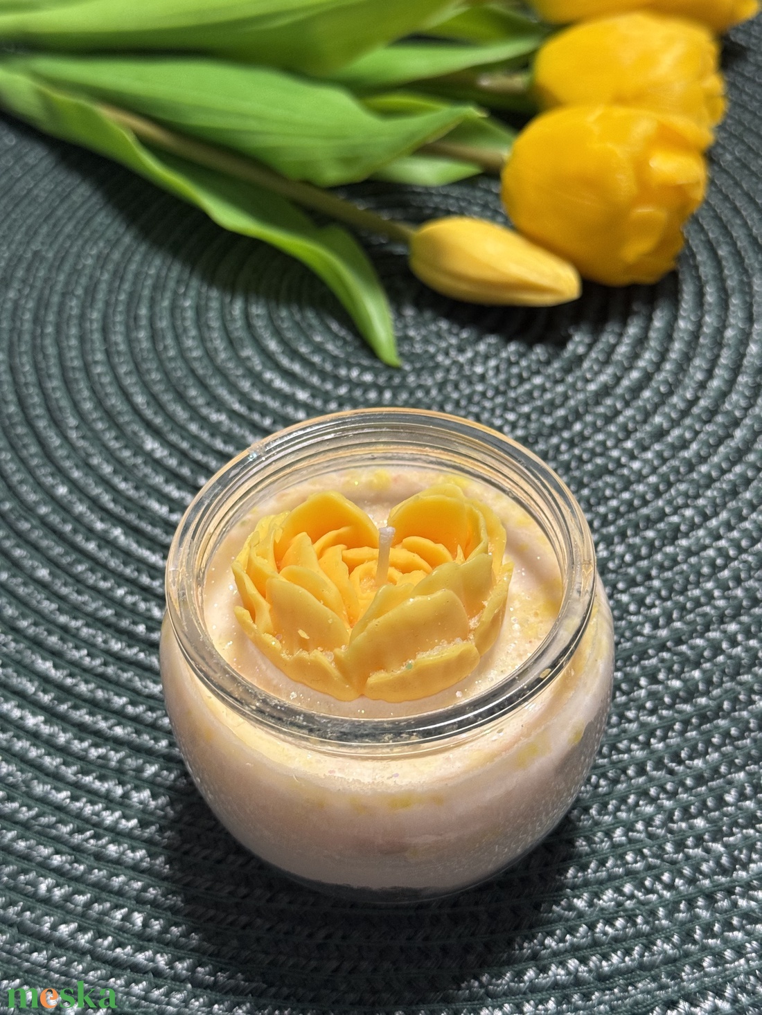 Szójaviasz illatgyertya - otthon & életmód - gyertya, illat, aroma - gyertya - Meska.hu