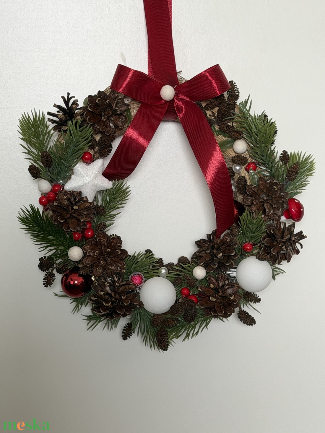 Kopogtató ajtódísz - karácsony - adventi díszek - adventi koszorú - Meska.hu