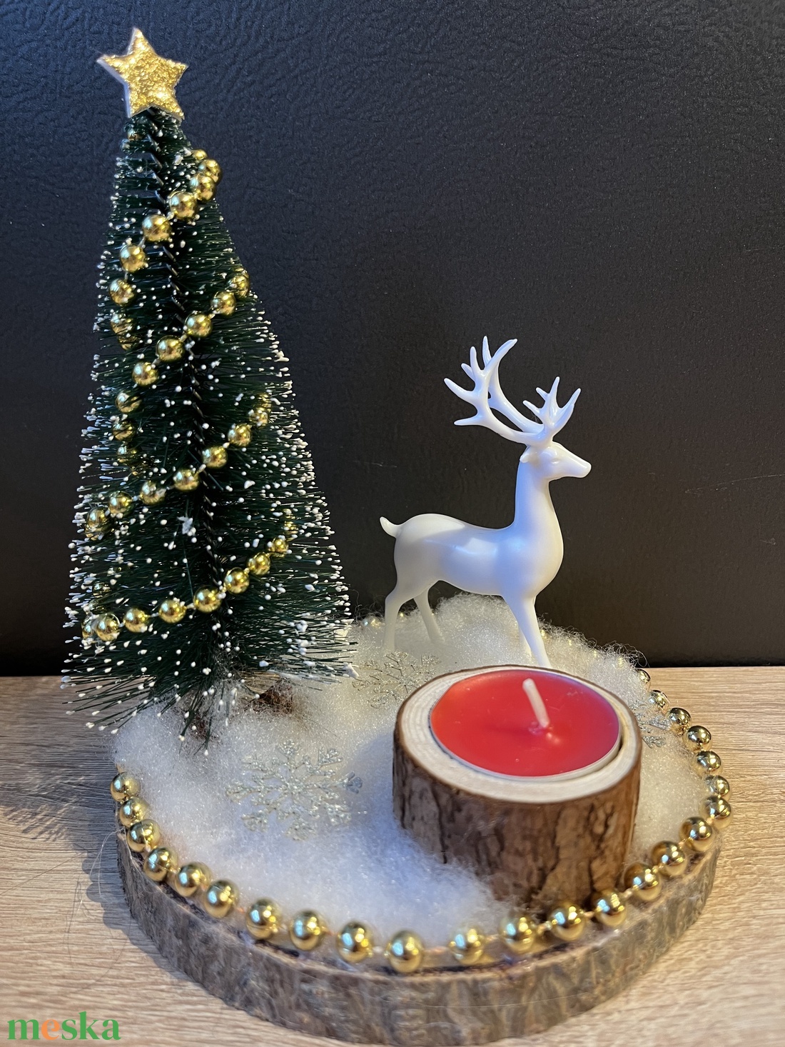 Szarvasos karácsonyi dísz - otthon & életmód - dekoráció - dísztárgy - Meska.hu