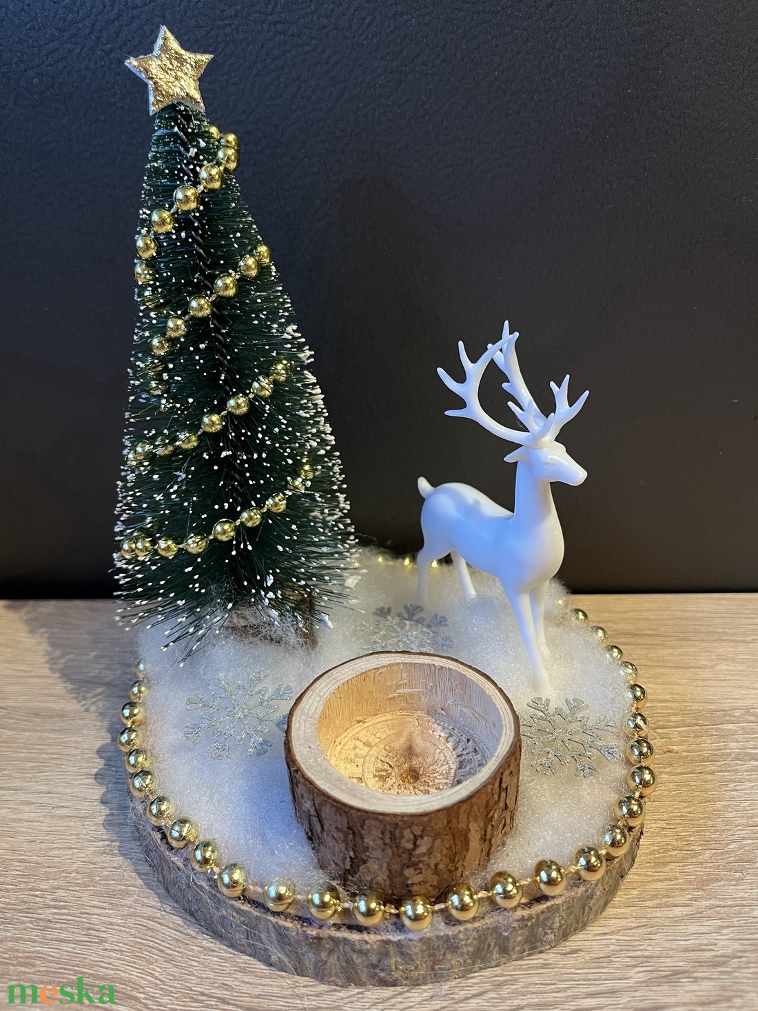 Szarvasos karácsonyi dísz - otthon & életmód - dekoráció - dísztárgy - Meska.hu