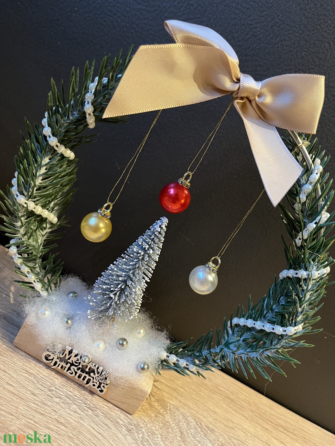 Karácsonyfás asztali dísz - otthon & életmód - dekoráció - asztal és polc dekoráció - asztaldísz - Meska.hu