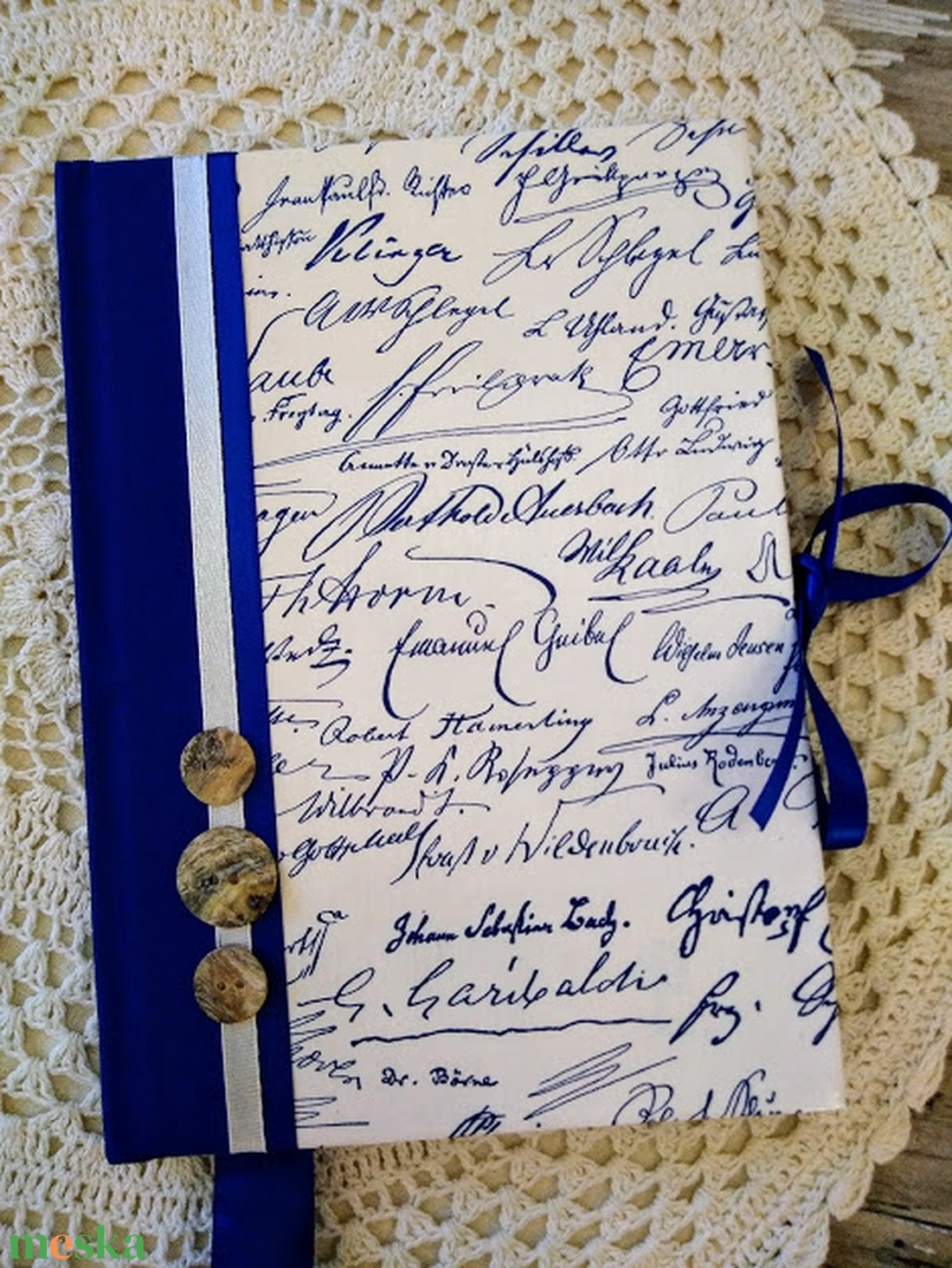 Királykék kézírásos napló - otthon & életmód - papír, írószer - jegyzetfüzet & napló - Meska.hu Királykék kézírásos napló - otthon & életmód - papír, írószer - jegyzetfüzet & napló - Meska.hu