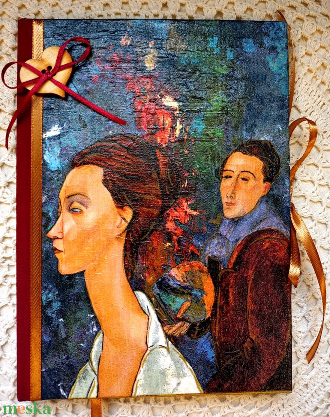 Modigliani emlékkönyv - otthon & életmód - papír, írószer - jegyzetfüzet & napló - Meska.hu