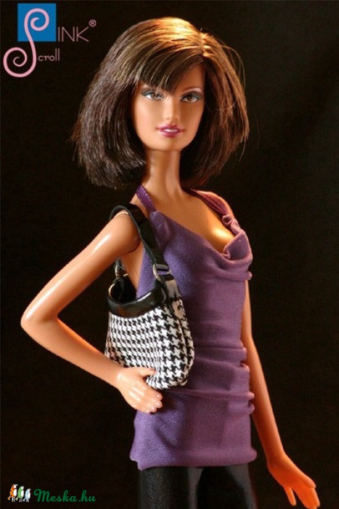 Barbie táska -  Black Check -  - Meska.hu